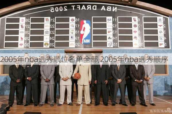 2005年nba选秀顺位名单全部,2005年nba选秀顺序