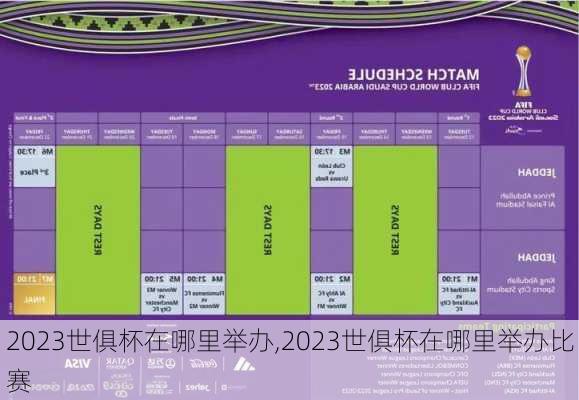 2023世俱杯在哪里举办,2023世俱杯在哪里举办比赛