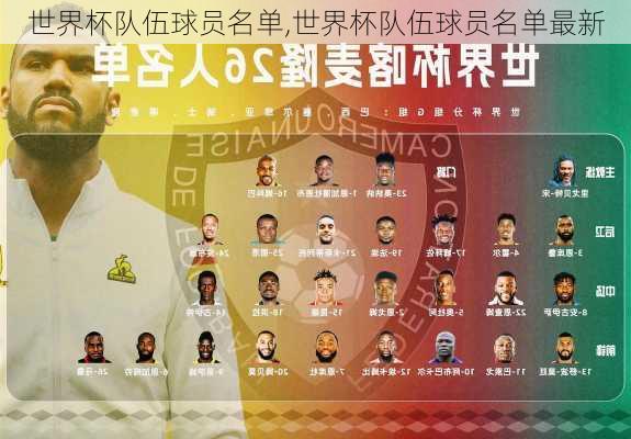 世界杯队伍球员名单,世界杯队伍球员名单最新