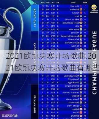 2021欧冠决赛开场歌曲,2021欧冠决赛开场歌曲有哪些