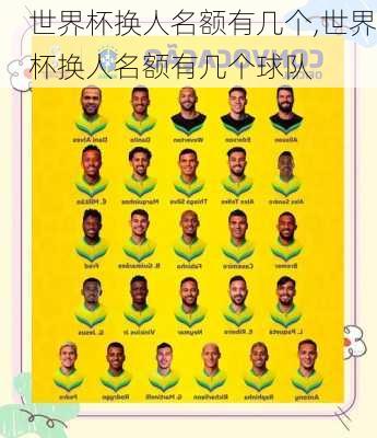 世界杯换人名额有几个,世界杯换人名额有几个球队
