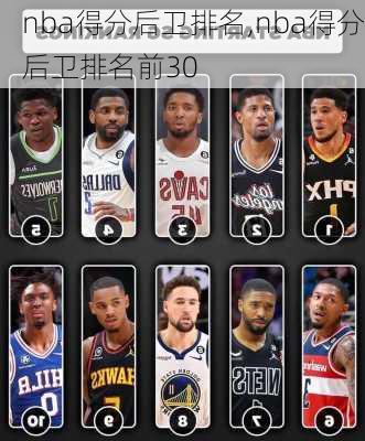 nba得分后卫排名,nba得分后卫排名前30