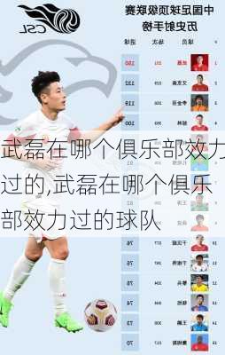 武磊在哪个俱乐部效力过的,武磊在哪个俱乐部效力过的球队
