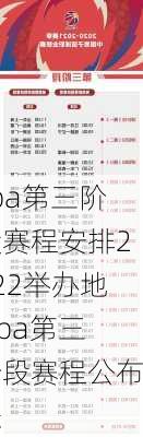 cba第三阶段赛程安排2022举办地,cba第三阶段赛程公布表