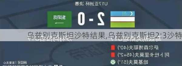 乌兹别克斯坦沙特结果,乌兹别克斯坦2:3沙特