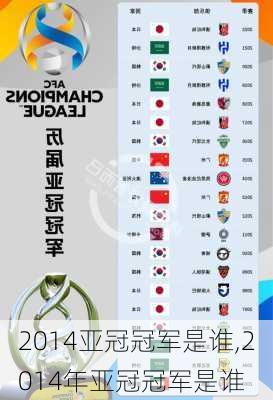 2014亚冠冠军是谁,2014年亚冠冠军是谁