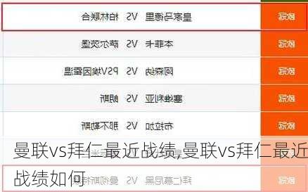 曼联vs拜仁最近战绩,曼联vs拜仁最近战绩如何