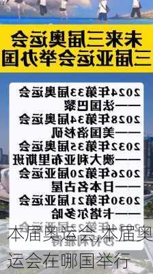 本届奥运会,本届奥运会在哪国举行