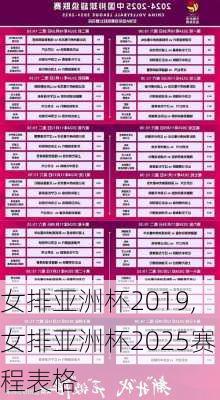 女排亚洲杯2019,女排亚洲杯2025赛程表格