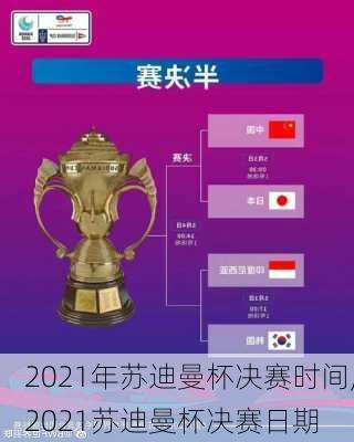 2021年苏迪曼杯决赛时间,2021苏迪曼杯决赛日期