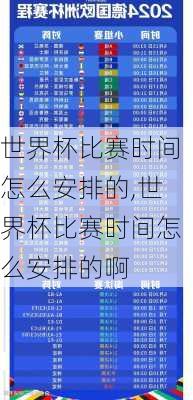 世界杯比赛时间怎么安排的,世界杯比赛时间怎么安排的啊
