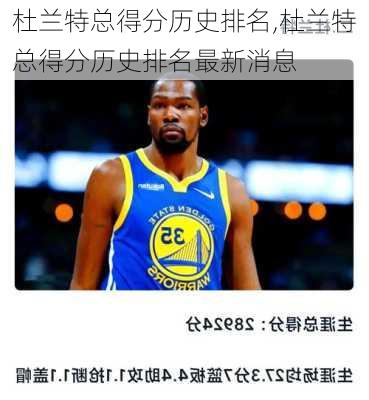 杜兰特总得分历史排名,杜兰特总得分历史排名最新消息