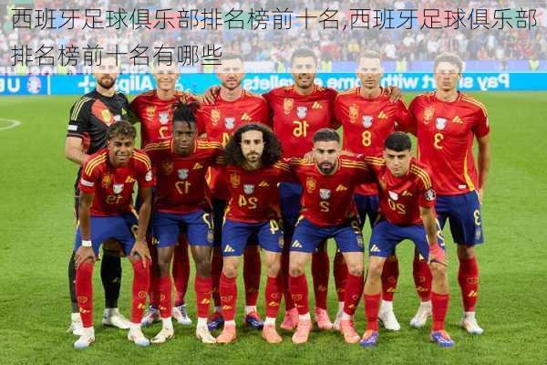 西班牙足球俱乐部排名榜前十名,西班牙足球俱乐部排名榜前十名有哪些