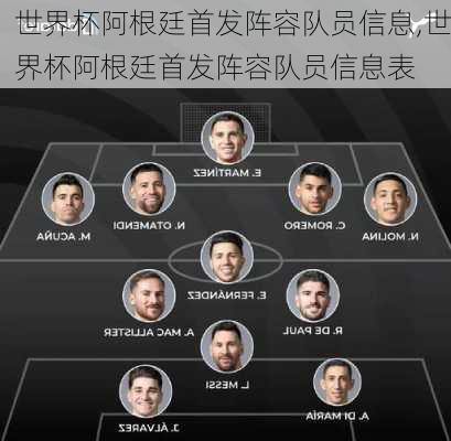 世界杯阿根廷首发阵容队员信息,世界杯阿根廷首发阵容队员信息表