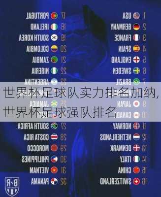 世界杯足球队实力排名加纳,世界杯足球强队排名