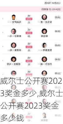 威尔士公开赛2023奖金多少,威尔士公开赛2023奖金多少钱