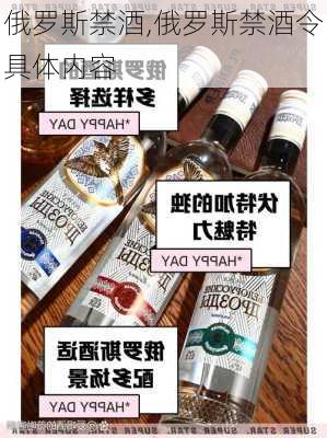 俄罗斯禁酒,俄罗斯禁酒令具体内容
