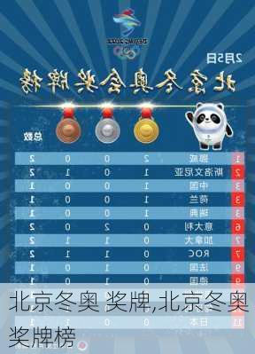 北京冬奥 奖牌,北京冬奥 奖牌榜