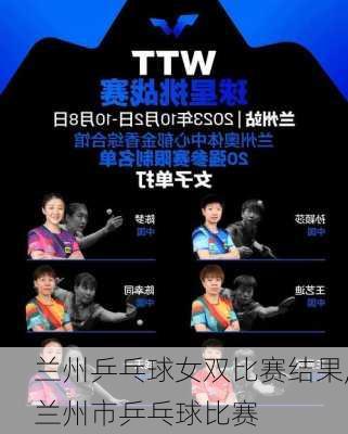 兰州乒乓球女双比赛结果,兰州市乒乓球比赛