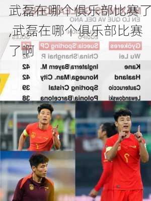 武磊在哪个俱乐部比赛了,武磊在哪个俱乐部比赛了啊