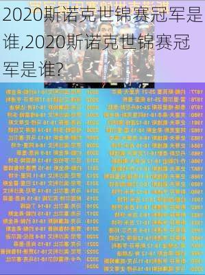 2020斯诺克世锦赛冠军是谁,2020斯诺克世锦赛冠军是谁?