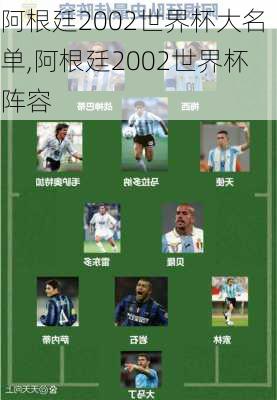 阿根廷2002世界杯大名单,阿根廷2002世界杯阵容