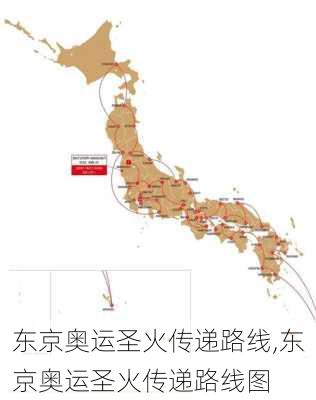 东京奥运圣火传递路线,东京奥运圣火传递路线图