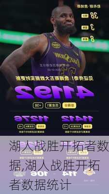 湖人战胜开拓者数据,湖人战胜开拓者数据统计