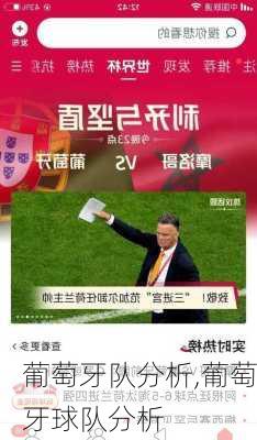 葡萄牙队分析,葡萄牙球队分析