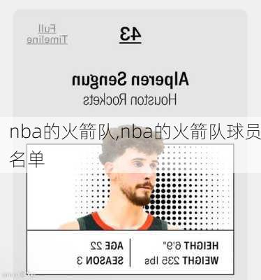 nba的火箭队,nba的火箭队球员名单
