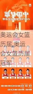 奥运会女篮历届,奥运会女篮历届冠军