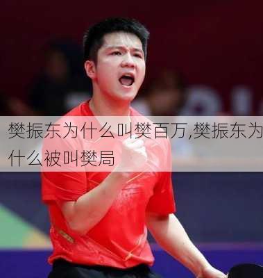 樊振东为什么叫樊百万,樊振东为什么被叫樊局