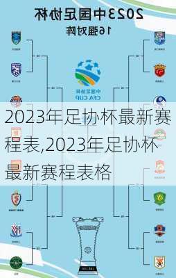 2023年足协杯最新赛程表,2023年足协杯最新赛程表格