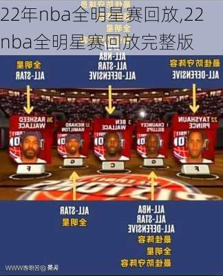 22年nba全明星赛回放,22nba全明星赛回放完整版