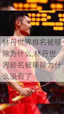 林丹世界排名被移除为什么,林丹世界排名被移除为什么没有了