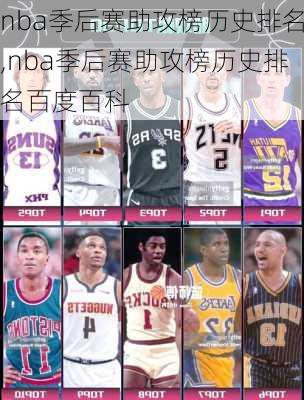 nba季后赛助攻榜历史排名,nba季后赛助攻榜历史排名百度百科