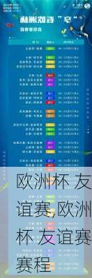 欧洲杯 友谊赛,欧洲杯 友谊赛赛程