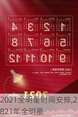 2021全明星时间安排,2821年全明星