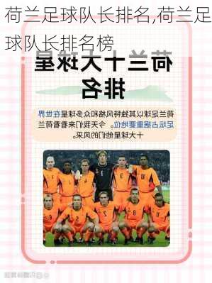 荷兰足球队长排名,荷兰足球队长排名榜