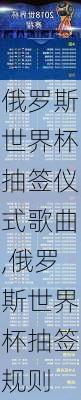 俄罗斯世界杯抽签仪式歌曲,俄罗斯世界杯抽签规则