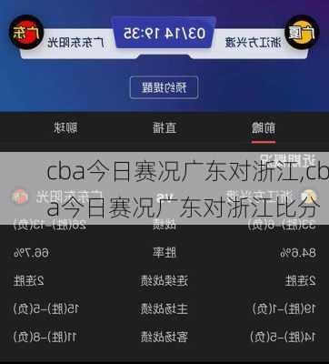 cba今日赛况广东对浙江,cba今日赛况广东对浙江比分
