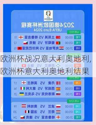 欧洲杯战况意大利奥地利,欧洲杯意大利奥地利结果