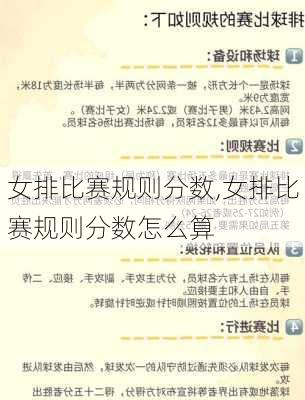 女排比赛规则分数,女排比赛规则分数怎么算