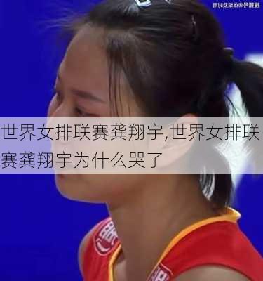 世界女排联赛龚翔宇,世界女排联赛龚翔宇为什么哭了