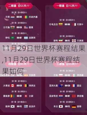 11月29日世界杯赛程结果,11月29日世界杯赛程结果如何
