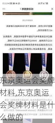 东京奥运会奖牌材料,东京奥运会奖牌材料是什么做的