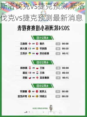 斯洛伐克vs捷克预测,斯洛伐克vs捷克预测最新消息