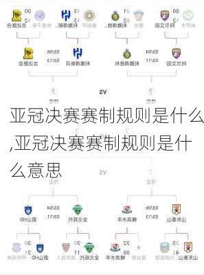 亚冠决赛赛制规则是什么,亚冠决赛赛制规则是什么意思