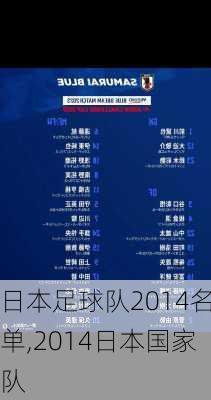 日本足球队2014名单,2014日本国家队