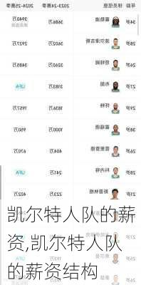 凯尔特人队的薪资,凯尔特人队的薪资结构